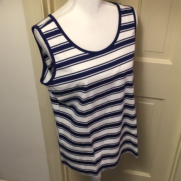 Lands’ End Stripe Tank Top NWT - Picture 5 of 8